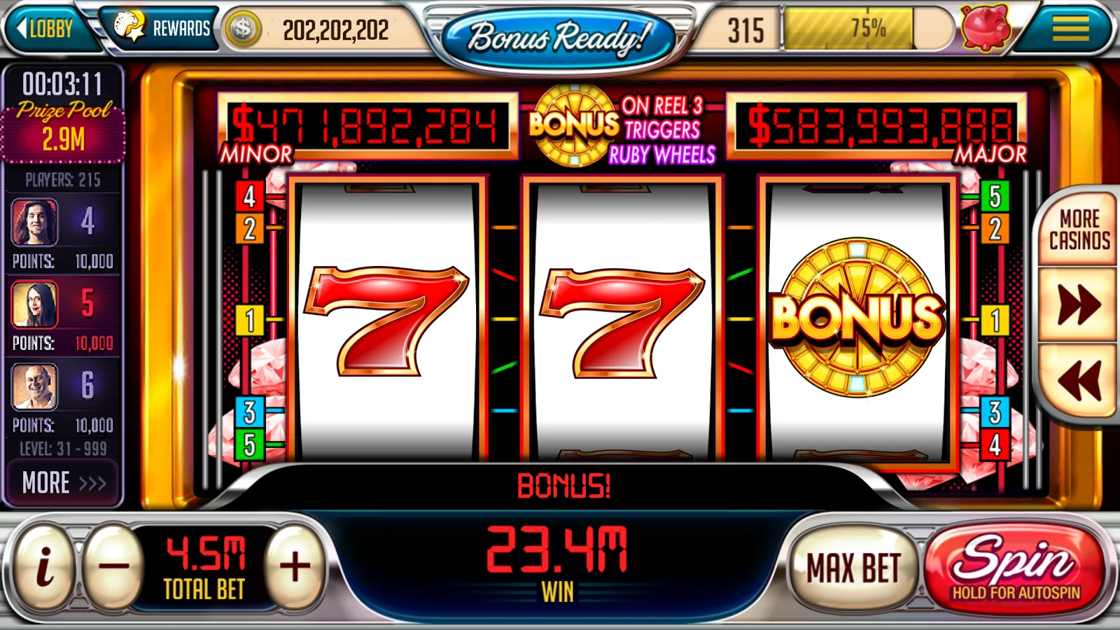 House of fun slots casino